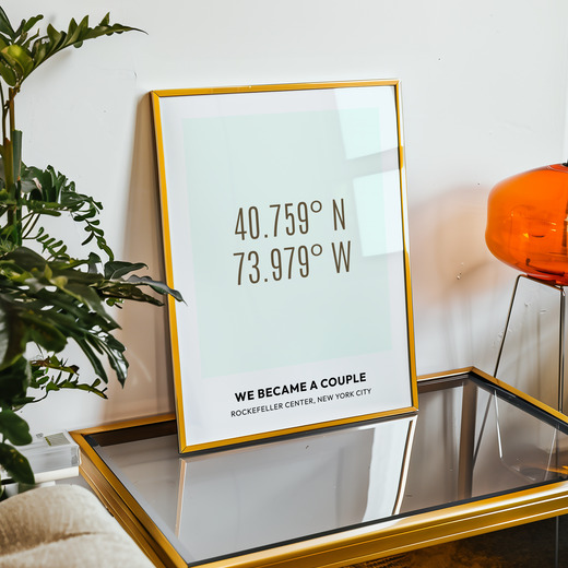 Where We Became a Couple Poster - Coordinates 11