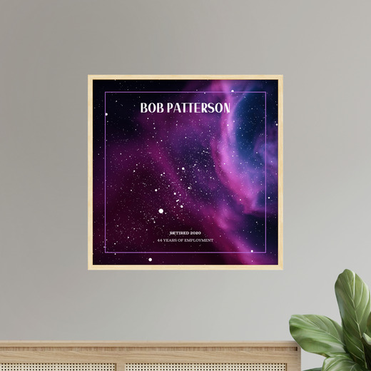My Retirement Poster - Nebula Celestial Map 8