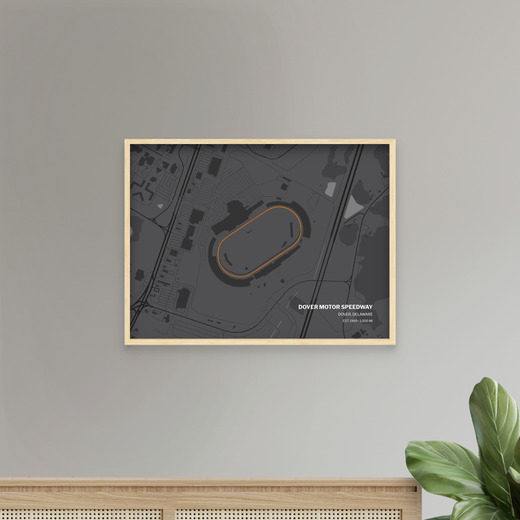 Dover Motor Speedway Poster - Track Map 8