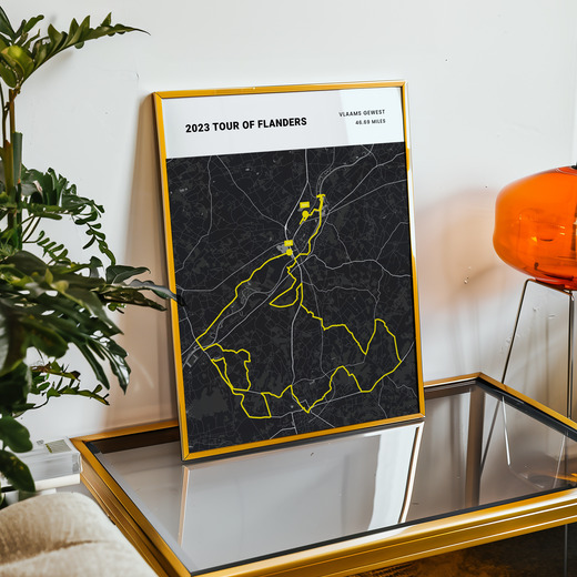 2023 Tour of Flanders Poster - Route Map 11
