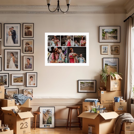 Mr & Mrs Poster - Photo Collage Print 8