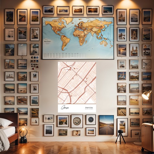 Hotspots in Ginza Poster - Street Map 8