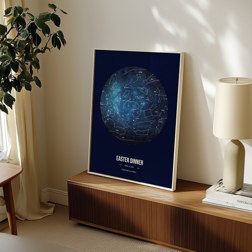Easter Dinner Poster - Celestial Map 8