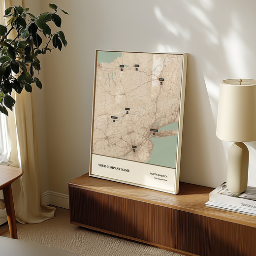 Our Corporate Branches Map Poster - Street Map 8