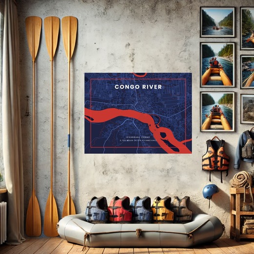 Congo River through Kisangani in High Energy Poster 8