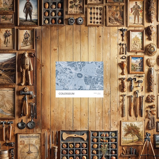 Colosseum Poster - Street Map 8
