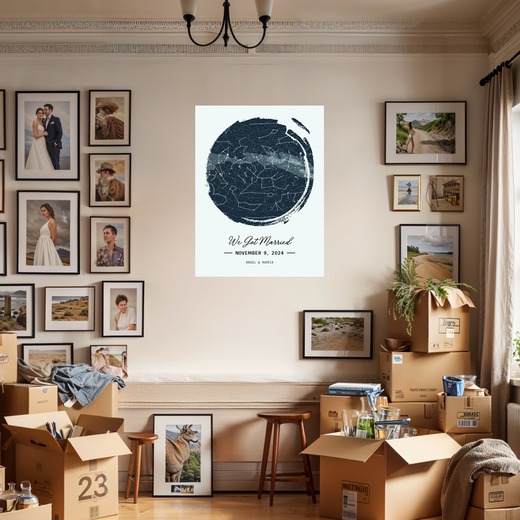 When We Got Married Poster - Celestial Map 8