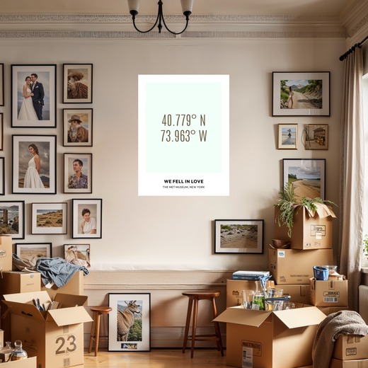 Where We Fell in Love Poster - Coordinates 8