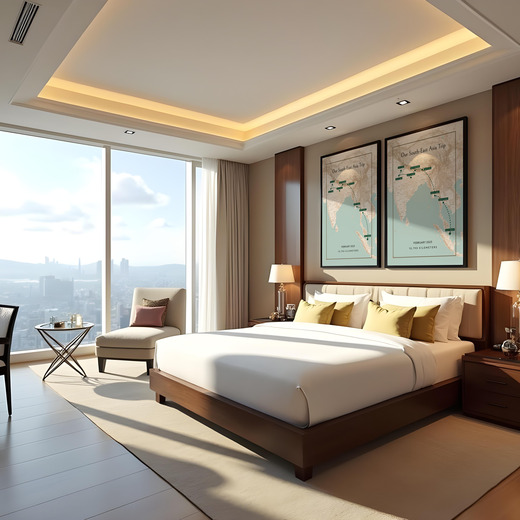 Our South-East Asia Trip Poster - Route Map 7