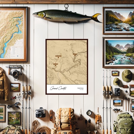Our Trip to Arches National Park Poster - Topo Map 7