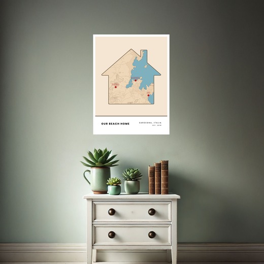 Our Beach Home Poster - Street Map 7