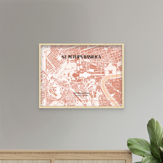 Basilica di San Pietro Poster - Street Map 7