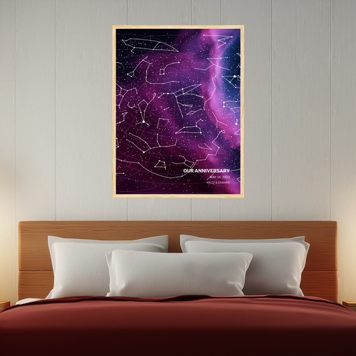 Our Anniversary Poster in Nebula - Celestial Map 7