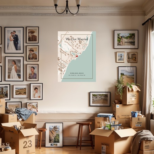 Where We Got Married Poster - Classic Street Map 7