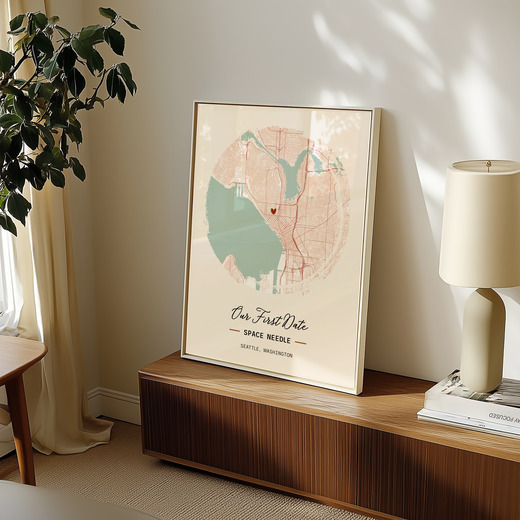 Where We Had Our First Date Poster - Street Map 7