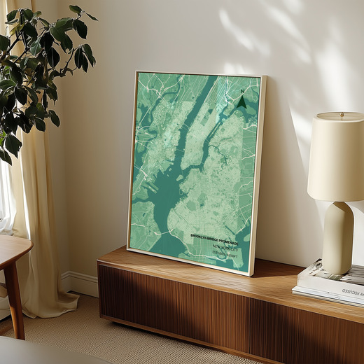 Brooklyn Bridge Poster - Street Map 7