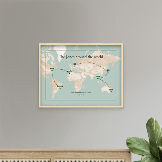 Our International Trip Poster - Route Map 7