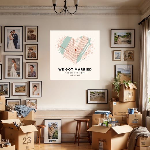 We Got Married Poster - Street Map 7