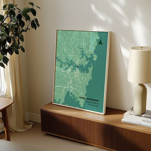 Sydney Harbour Bridge Poster - Street Map 7