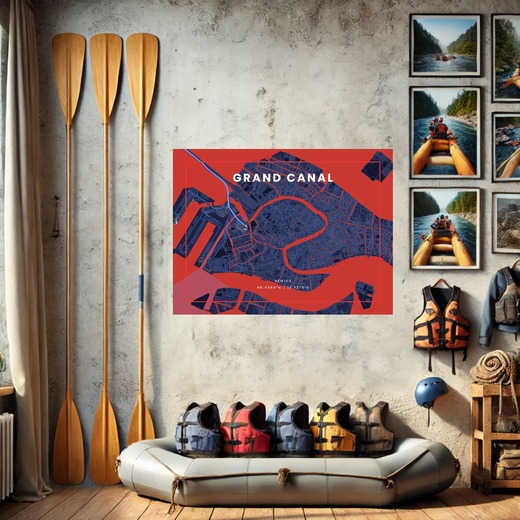 Grand Canal through Venice in High Energy Poster 7